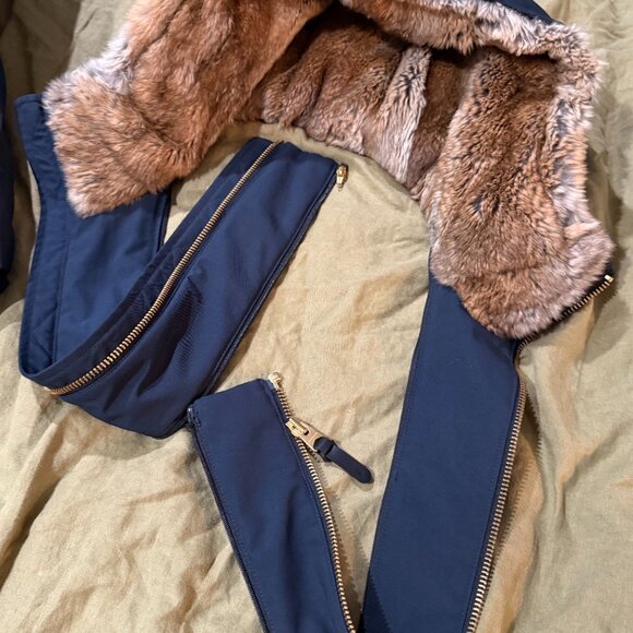 MACKAGE EDWARD-FZ 2-in-1 down parka with hooded bib and natural fur XXL (44) - Picture 11 of 14